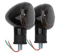 SCBSTKBGGW Clignotants Moto pour Yamaha pour Bolt XV950 C R pour Spécifications 2014-2018 Moto Avant Arrière Clignotant Rétro Indicateur Lampe Clignotante(Black+Smoked)