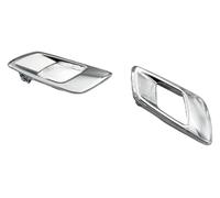 SCBSTKBGGW poignées de porte intérieure Pour Everest 2015-2019 Poignée Intérieure Porte Chromée Argentée Tirez Garniture Passager Avant Arrière Gauche(Chrome 1 Pair)