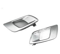 SCBSTKBGGW poignées de porte intérieure Pour Everest 2015-2019 Poignée Intérieure Porte Chromée Argentée Tirez Garniture Passager Avant Arrière Gauche(Matt Silver 1 Pair)