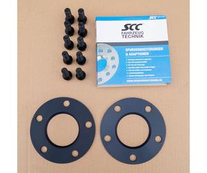 SCC 10206E 10mm Double 5x120 Epaiss. 5mm Par Côté, 72,6mm, 2x Entretoises + Vis