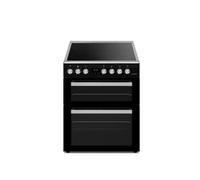 SCCV64DO-BM - Cuisinière double four 4 feux vitrocéramique Black mat