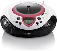 Scd-38 Usb Rose - Radio Fm Portable Avec Lecteur Cd/Mp3 - Entrée Usb - Entrée Aux - Rose[Z2126]