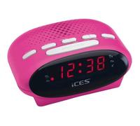 SCD-42 Lenco, radio-réveil, ondes ultra courtes (FM), rose