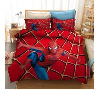 SCD-422 Parure de lit Spiderman 3D Disney pour enfants ensemble de literie à la mode housse de couette simple D Taille:240*220cm