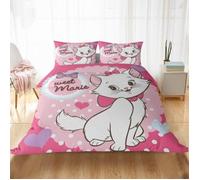 SCD-4628 Parure de lit Disney pour enfants ensemble de literie mignon rose Marie chat housse de couette taie d'or Taille:240*220cm