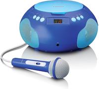 Scd-620 Lecteur Cd Pour Enfants - Radio Cd - Avec Microphone - Lecteur Karaoké - Mémoire De Titres - Récepteur Fm - 2 X 1 Watt Rms - Aux-In - Bleu