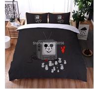 SCD-856 Parure de lit imprimée en 3D pour Halloween avec Minnie Mickey Mouse housse de couette taies d'oreiller Taille:200*200cm