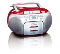 [SCD420ROT] Lenco SCD-420 Radio FM portable avec lecteur CD et lecteur de cas...