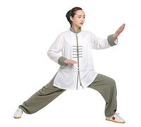 SCDXJ Tai Chi Vêtements Qi Gong Arts martiaux Wing Chun Shaolin Kung Fu, G, Taille L