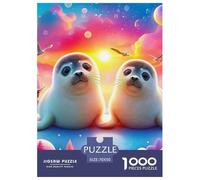 Sceau 1000 Pièces Petit Animal de l'océan Puzzle pour Adultes Détente Décoration Moderne Adultes Et Adolescents Dès 14 Ans 70x50cm/1000pcs “décoration Moderne”