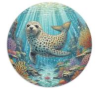 Sceau 1000 Pièces Puzzle Rond Adultes Et Enfants Parfait Encastrement Qualité Supérieure Impossible Difficile Entertainment' Artist Art 1000pcs (67.5x67.5cm)
