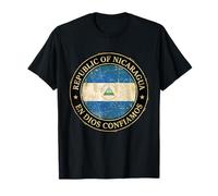 Sceau Circulaire Vintage de la République du Nicaragua T-Shirt