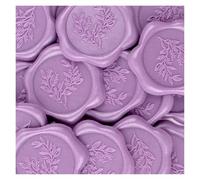 Sceau Cire Autocollants de sceau d'enveloppe d'invitation de mariage d'eucalyptus de 20 pièces, autocollants de sceau de cire de 10 couleurs autocollants d'olive auto-adhésifs(TZ473)