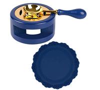 Sceau cire, cuillère à fondre chauffe-cire avec manche en bois, sceau cire pour faire fondre des perles ou des bâtons de cire avec creuset