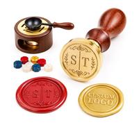 Sceau Cire Personnalisé Logo, Cachet de Cire Gravé, 70+ Designs | Logo, texte ou monogramme gravé sur laiton avec plus de 70 designs, têtes rondes ou carrées au choix.