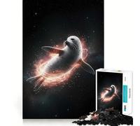Sceau dans l'espace avec Aura énergétique Puzzle de 1000 pièces pour Adolescents Jeu de logique Solide Amusant et paisible Découpe de précision Cadeau Exceptionnel (50x75cm)