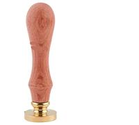 Sceau de cire 1 lot de tampons à cacheter en cire vintage, avec tête laiton 30 mm et manche bois, for enveloppes photos(Color-01)