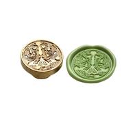 Sceau de cire antique en relief avec tête en métal pour lettres, enveloppes, cartes, invitations de mariage, cire de rose élégante