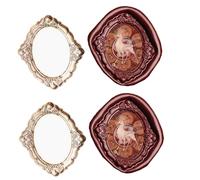 Sceau de cire avec cadre en relief 3D, sceau de cire pour sculpture en relief, tête de sceau de cire avec poignée en bois, scellage de cire pour invitations de mariage, sceau de lettres (M6)