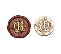 Sceau de cire Lot de 2 cires à cacheter AZ for lettres, kit sceau rétro, tampons, logos, for scrapbooking, mariage, artisanat, savons(Color-B)