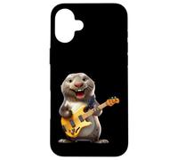 Sceau de Dessin animé Amusant Jouant de la Guitare Basse Musicien Coque pour iPhone 16 Plus