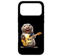 Sceau de Dessin animé Amusant Jouant de la Guitare Basse Musicien Coque pour iPhone 17 Pro Max