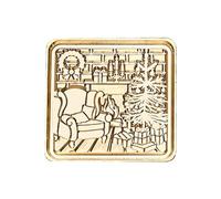 Sceau de festif - Têtes de cachet de en laiton - Têtes de tampon à cacheter en cuivre - Têtes de cachet de réutilisables pour l'emballage de cartes de Noël et les invitations de mariage