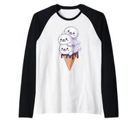 Sceau de Glace drôle Phoque Kawaii Manche Raglan