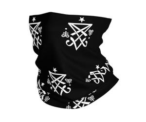 Sceau De Lucifer Satanique Unisexe Bandana Élastique Cache Cou Thermique Snood pour Cyclisme Marche Moto Voyage