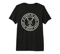 Sceau de Lucifer Wicca Satan Diable Enfer Sorcellerie T-Shirt Haut de Gamme