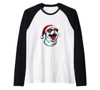 Sceau de Noël Amusant | Vacances de Noël Manche Raglan