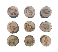 Sceau d'empreinte animale, sceau d'empreinte animale, sceau de pied d'animal, tampon artisanal, tampon en bois, sceau de pied d'animal, sceau d'empreinte animale pour temple d'empreinte d'enfant