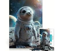 Sceau en Combinaison Spatiale sur Une planète Puzzle de 1000 pièces pour Adultes Jeu de réflexion Amusant et décontracté Découpe de précision Cadeau Artistique 38x26cm