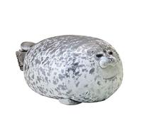 Sceau en peluche - 30 cm - Coussin pour animal mignon - Peluche - Motif : phoque - Coussin en peluche - Cadeau