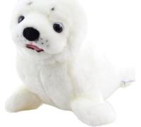 Sceau en peluche blanc 20 cm Respectueux de l'environnement