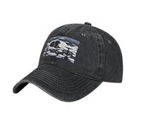 Sceau noir glacé. Le chapeau est respirant, absorbant la transpiration et réglable, tendance et polyvalent, adapté à toutes les saisons.