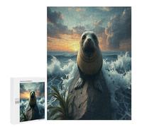 Sceau Puzzle 500 Pièces Challenge 3D Unique Edificio du Paysage Jeu D'Intelligence pour Adultes Et Enfants Relaxation Artistique Cadeau De Famille Décoration 500 PCS