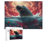 Sceau Puzzles 500 Pièces Artistique Relaxant Edificio du Paysage Jeu De Challenge pour Famille Vision 3D Qualité Supérieure Décoration Intérieure 500 PCS