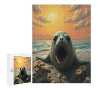 Sceau Puzzles 500 Pièces Qualité Supérieure 3D Edificio du Paysage Divertissement Artistique pour Adultes Et Enfants Jeu Éducatif Décoration Moderne Challenge 500 PCS