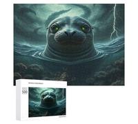 Sceau Puzzles 500 Pièces Vision 3D Edificio du Paysage Challenge Divertissant Créatif pour Famille Relaxation & Art Décoration Moderne 500 PCS