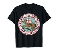 Sceau Templier Symbole des Chevaliers Croisés T-Shirt