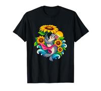 Sceau tourbillonne sous Une Fleur géante T-Shirt