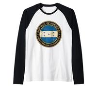 Sceau Vintage Vieilli de la République du Honduras Manche Raglan
