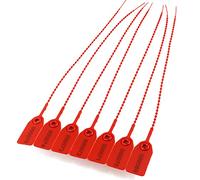 Sceaux inviolables en plastique, Joints d'attache numérotés, multicolores, 250mm, paquet de 100 à 1000 pièces(Red,1000 PCS)