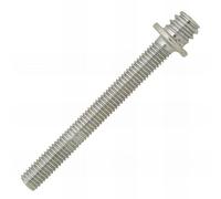 Scell-it - 100 pattes à vis métaux avec collerette, zingué blanc - M7 x 150 mm - M5 x 30 mm