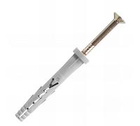 Scell-It - 100 pièces de cheville à frapper nylon - inox A4 - tête plate Ø 6 x 55 mm - A4-YZP6055-BC