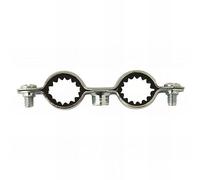 Scell-it - 50 colliers de plomberie double isophonique M7 x 150-18 x 20 mm Noir.vis,blanc.epaisseur