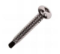 SCELL-IT, Boîte 250 Vis autoperceuse inox/alu, 4.8x80 mm, SQ2, TCQN48080, la solution efficace et pratique pour une fixation rapide et solide