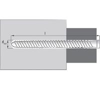 SCELL-IT, Boîte 50 Vis fixation directe RX 7.5x180 mm, Tête ronde fine, 6 pans creux, RX180, la solution efficace et pratique pour une fixation rapide et solide