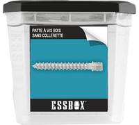 SCELL-IT, Patte à vis bois ESSBOX Sans collerette, Ø8 mm x 50 mm, Boite de 50, EX-9332110850, l'outil idéal pour une fixation précise et robuste dans le bois
